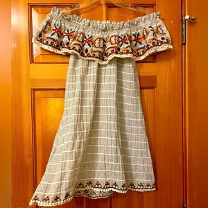 Summery off the shoulder dress Bohemian style xs